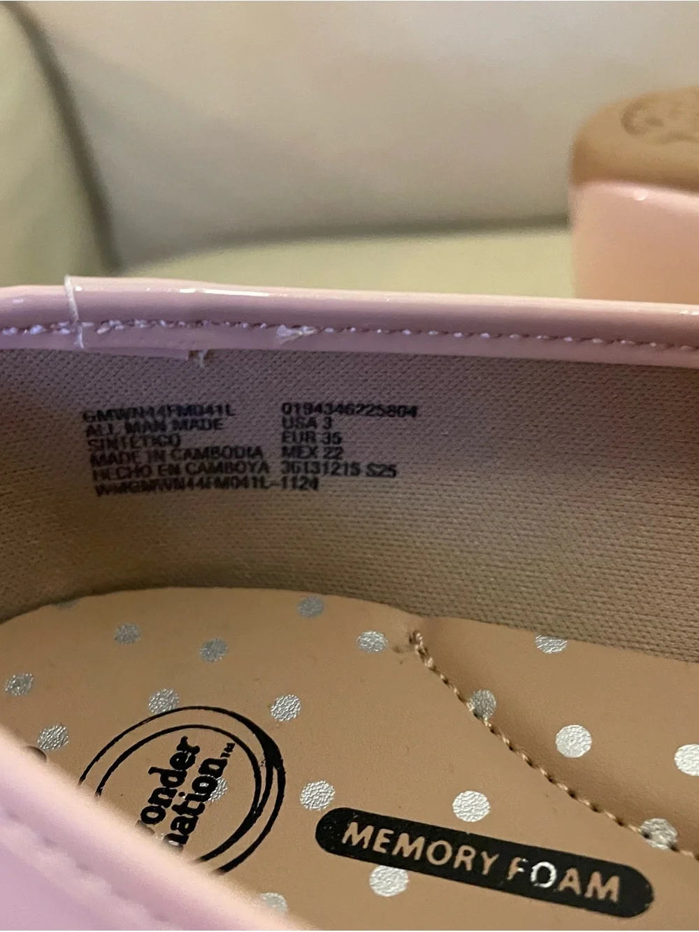 Skechers Girls Light Pink Patent Mary Jane Flats with Bow